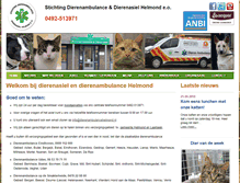 Tablet Screenshot of dierenambulancehelmond.nl